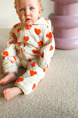 Freddie Bear Suit - Red Hearts