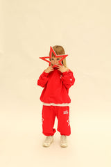 Siblings Set - Red Trackpants