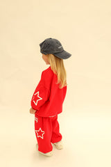 Siblings Set - Red Trackpants