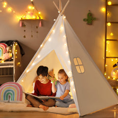 Tiny Land® Ultimate Reading Retreat: Premium Teepee & Corduroy Lounger