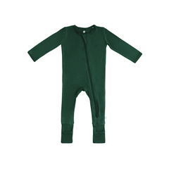 Baby Bamboo Pajamas w/ DreamCuffs® - Forest Green