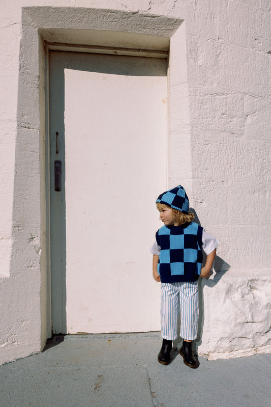 Nonno Vest - Light Blue + Dark Blue