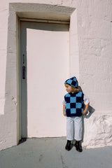Sunday Beanie - Light Blue + Dark Blue
