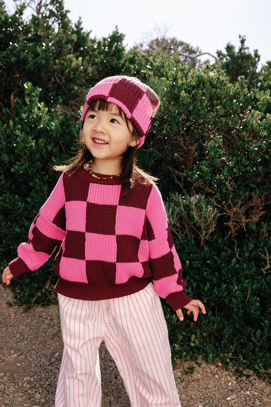 Sunday Knit - Bright Pink