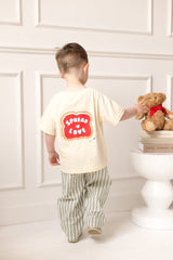Cozy Crew Club Stripe Pants (Sage) 100% Cotton