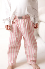 Cozy Crew Club Stripe Pants (Pink) 100% Cotton