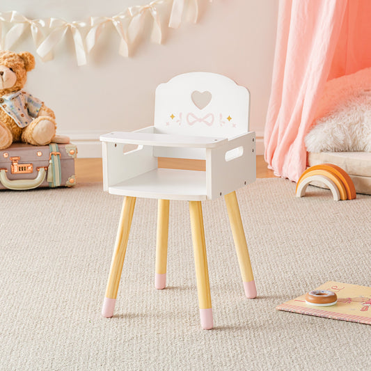 ROBUD Ballet Series - Baby Doll High Chair with Heart-Shaped