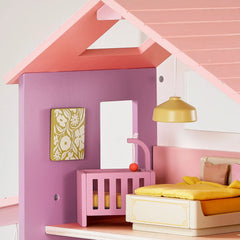 Tiny Land® Sweetwood Edge Dollhouse - Green & Pink