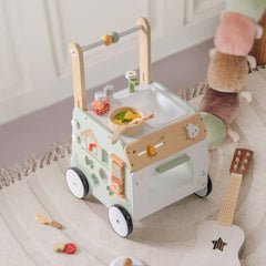 ROBUD Wooden Baby Push Walker Spring Countryside