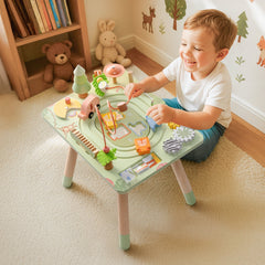 ROBUD 11 in 1 Wooden Rainforest Activity Table