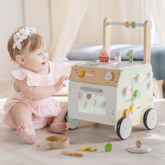 ROBUD Wooden Baby Push Walker Spring Countryside