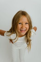 Short Sleeve PJ Set in Confetti Pointelle
