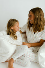 Short Sleeve PJ Set in Confetti Pointelle