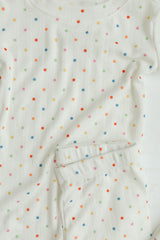 Short Sleeve PJ Set in Confetti Pointelle
