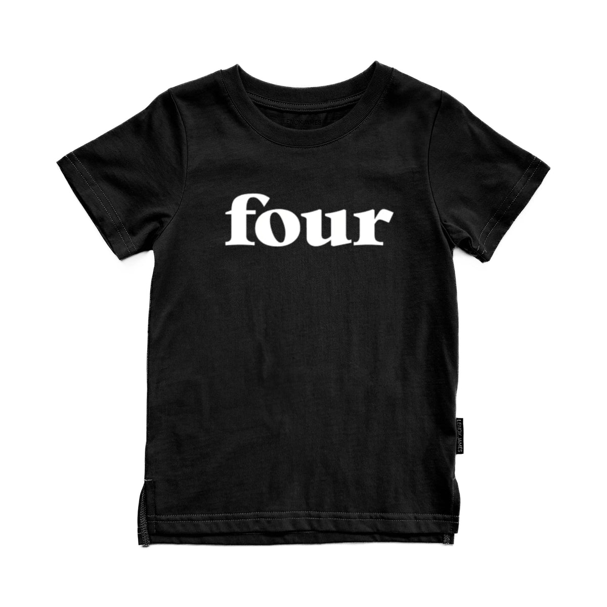 CLASSIC FOUR BIRTHDAY TEE - BLACK