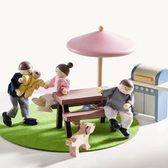 Tiny Land® Sweetwood Edge Dollhouse - Green & Pink