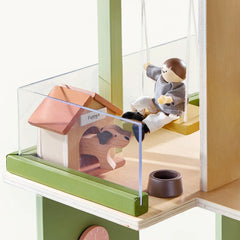 Tiny Land® Sweetwood Edge Dollhouse - Green & Pink