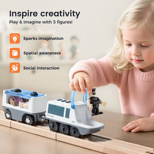 Tiny Land® Dual-Color Electric Toy Train
