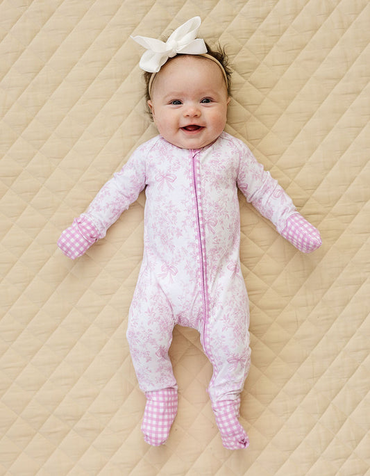 Bamboo Zip Romper | Petal Whimsy