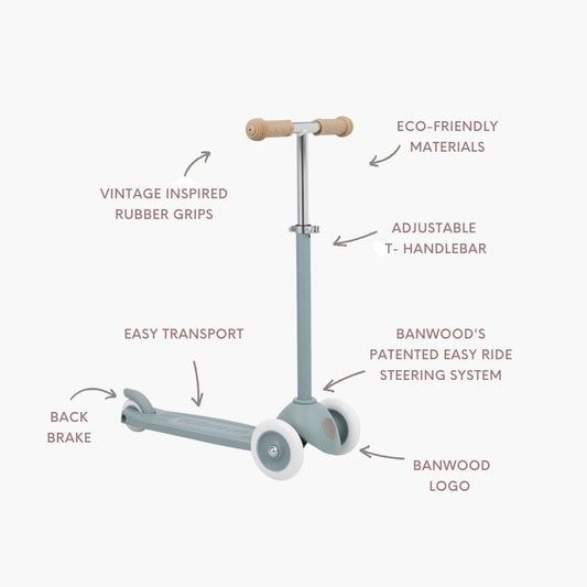 BANWOOD ECO SCOOTER & HELMET SET - TEAL