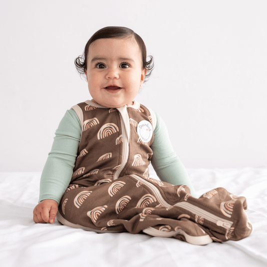 Bamboo Classic Sleep Sack (Non-weighted) - Coffee Rainbow