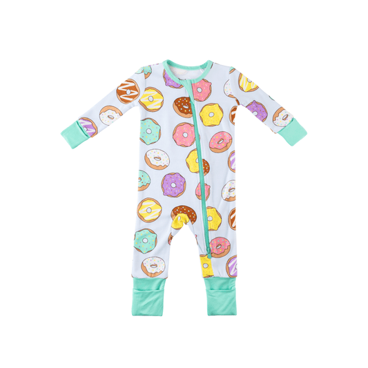 Baby Bamboo Pajamas w/ DreamCuffs® - Donuts