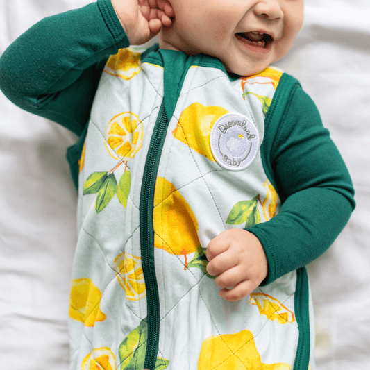 Bamboo Classic Sleep Sack (Non-weighted) - Green Lemons