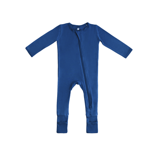 Baby Bamboo Pajamas w/ DreamCuffs® - Navy