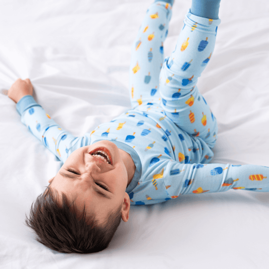 Toddler/Kids Bamboo Pajamas - Blue Popsicle