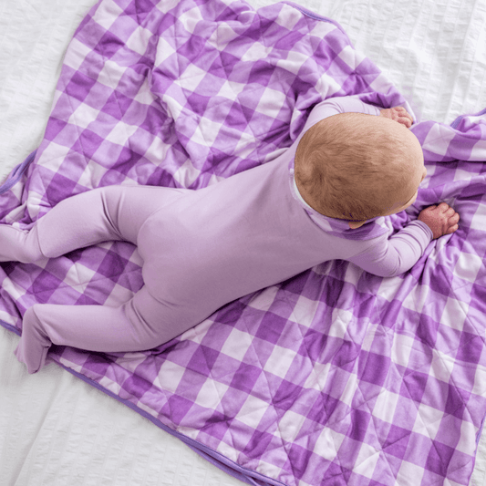 Baby Bamboo Pajamas w/ DreamCuffs® - Lavender Haze