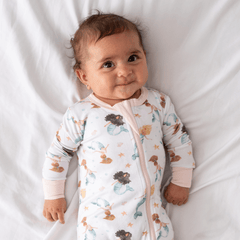 Baby Bamboo Pajamas w/ DreamCuffs® - Mermaid