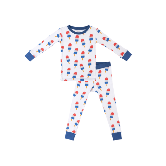 Toddler/Kids Bamboo Pajamas - Patriotic Popsicles