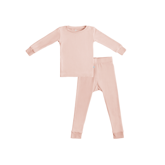Toddler/Kids Bamboo Pajamas - Peach