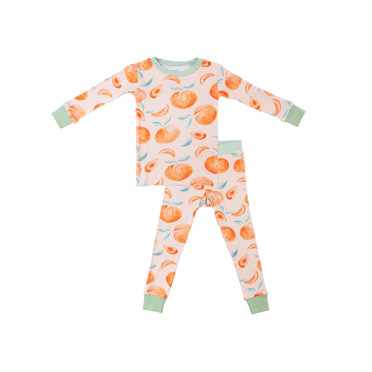 Toddler/Kids Bamboo Pajamas - Fresh Peach