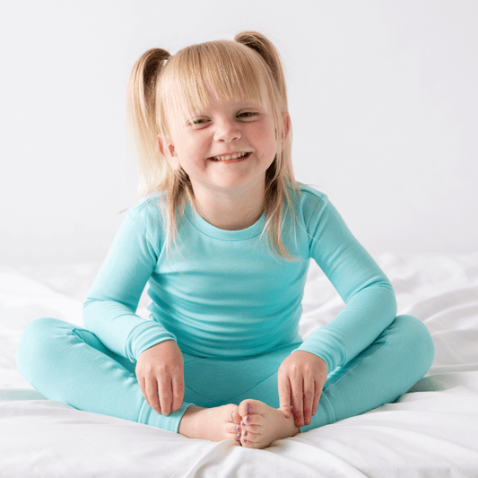 Toddler/Kids Bamboo Pajamas - Sea Green
