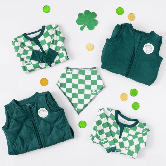Toddler/Kids Bamboo Pajamas - Shamrock Check