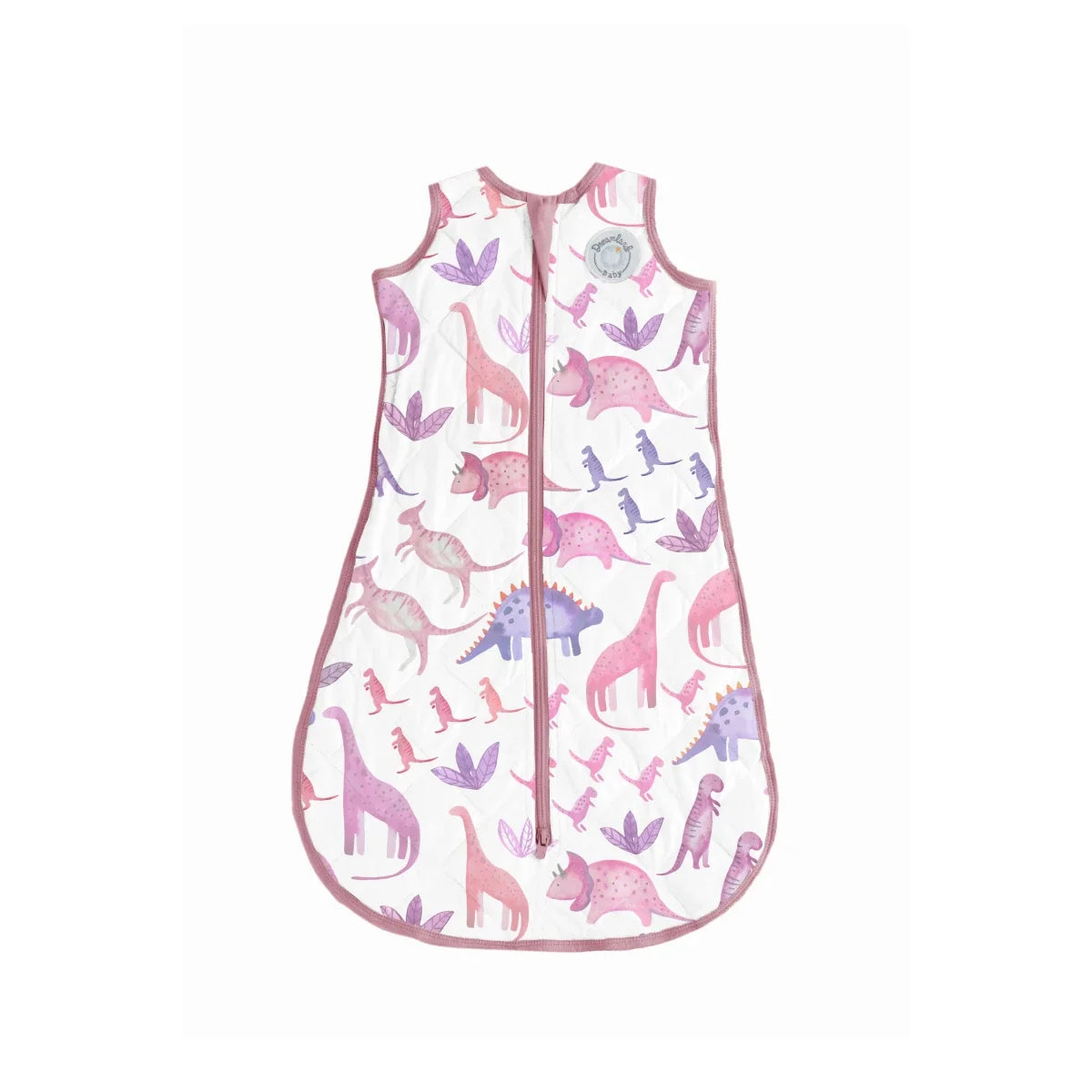 Bamboo Classic Sleep Sack (Non-weighted) - Rosy Dinos