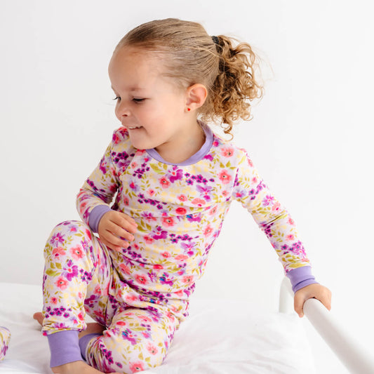 Toddler/Kids Bamboo Pajamas - Spring Floral