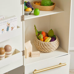 Tiny Land® Iconic Water Play Kitchen & Premium Wooden Refrigerator