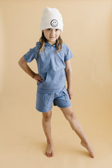 Cargo Shorts Set | Blue