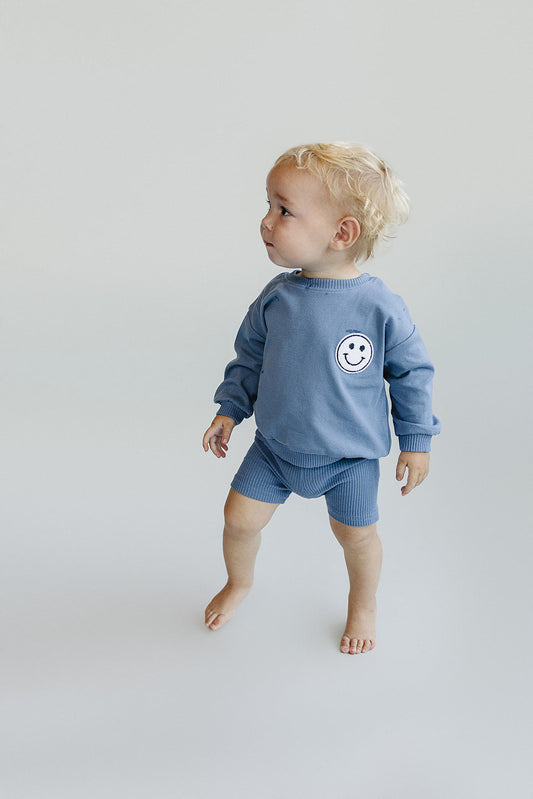 Biker Shorts Set | Blue