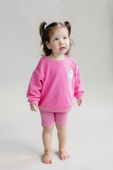 Biker Shorts Set | Pink