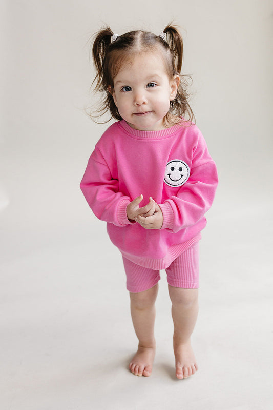 Biker Shorts Set | Pink
