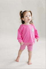 Biker Shorts Set | Pink