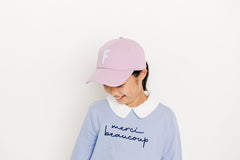 Lilac Letter Baseball Hat