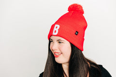 Letter Pom Pom Hat