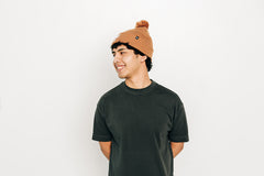Letter Pom Pom Hat