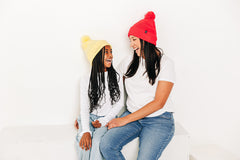 Letter Pom Pom Hat