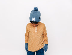 Letter Pom Pom Hat