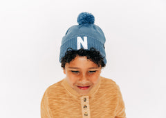 Letter Pom Pom Hat